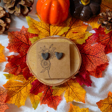 Kolczyki serca sztyfty