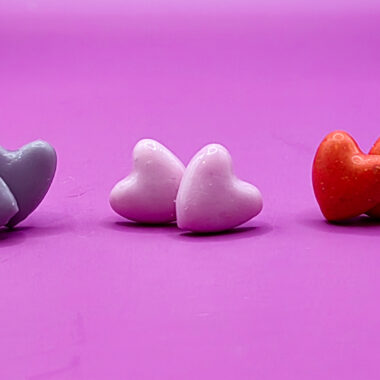 Kolczyki serca - zestaw 3 par