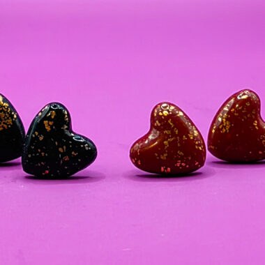 Kolczyki serca - zestaw