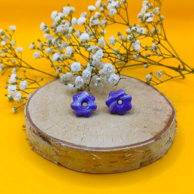 Kolczyki małe kwiatki